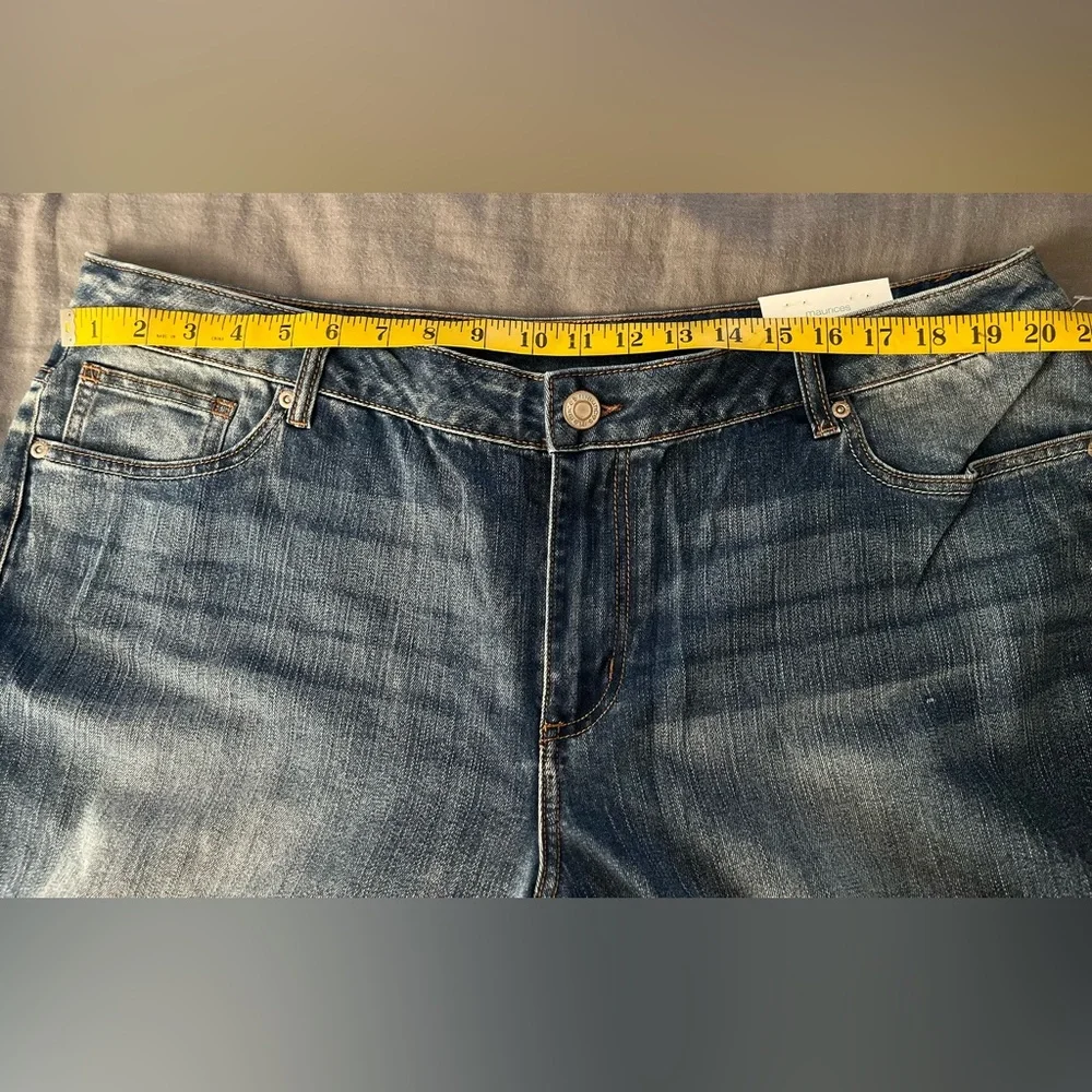 NWT Maurice’s women’s plus straight-leg mid-rise Denim Flex jeans 20 20W regular - Picture 4 of 7